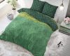 Lenjerie pat Sleeptime Petty Chrone Green, bumbac amestec, husa 140 x 220 cm, 1 fata perna 60 x 70 cm
