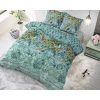 Lenjerie pat Sleeptime Fresh Vibes Turquoise, bumbac amestec, husa 200 x 220 cm, 2 fete perna 60 x 70 cm