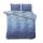 Lenjerie pat Sleeptime Kaza Blue, bumbac amestec, husa 200 x 220 cm, 2 fete perna 60 x 70 cm