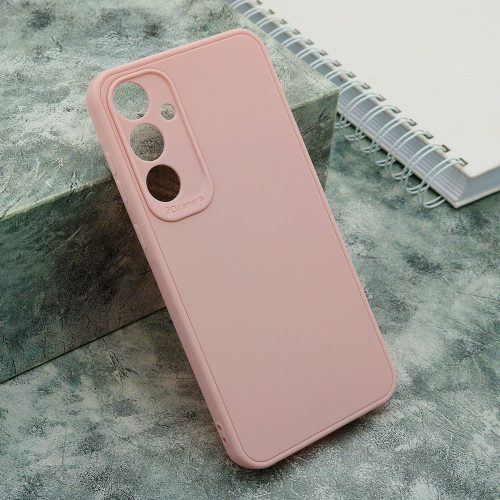 Husa Samsung Galaxy A55, Matt TPU My Choice, silicon moale, roz pal