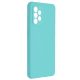 Husa Samsung Galaxy A32 5G Luxury Silicone, catifea in interior, protectie camere, turcoaz