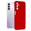 Husa Samsung Galaxy A54 Luxury Silicone, catifea in interior, protectie camere, rosie