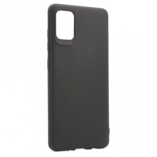 Husa Samsung Galaxy A51, Matt TPU My Choice, silicon moale, protectie camere, neagra