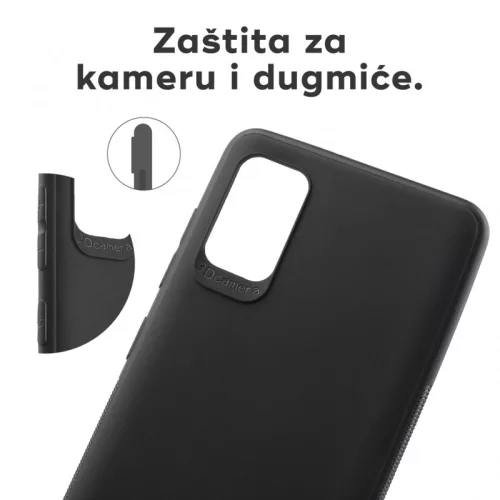 Husa Samsung Galaxy A51, Matt TPU My Choice, silicon moale, protectie camere, neagra