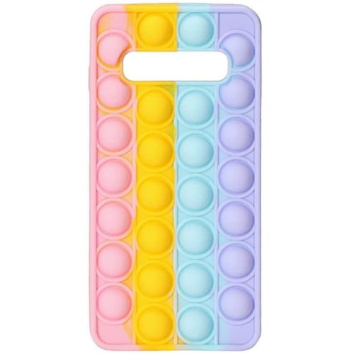 Husa antistres Pop It! pentru Samsung Galaxy S10, multicolora