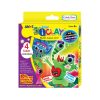 Set plastilina iClay Amos 4 x 18g, 4 culori (alb, verde, roz, albastru)