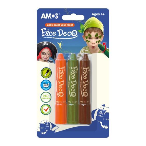 Set 3 creioane colorate Face Deco