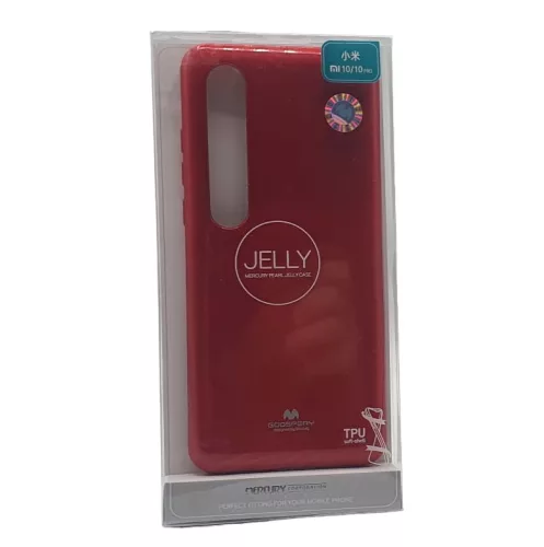 Husa de protectie Mercury Goospery pentru Xiaomi Mi 10/Mi 10 Pro, jelly case, rosie