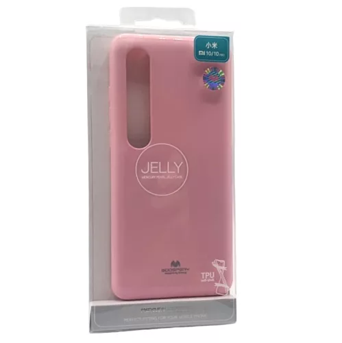Husa de protectie Mercury Goospery pentru Xiaomi Mi 10/Mi 10 Pro, jelly case, roz pal