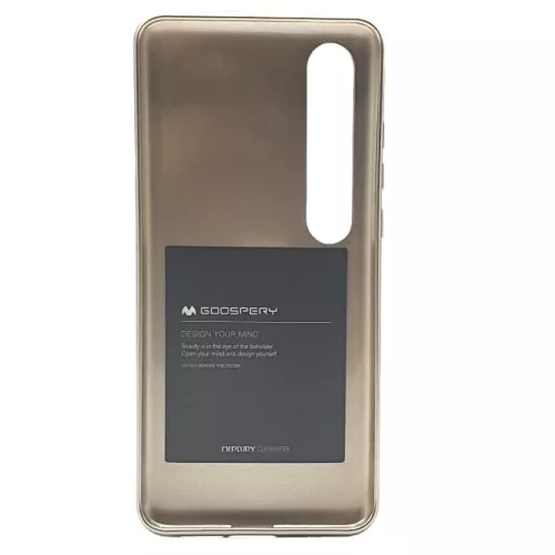 Husa de protectie Mercury Goospery pentru Xiaomi Mi 10/Mi 10 Pro, jelly case, aurie