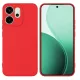Husa protectie Oppo Reno 14F, Luxury Silicone, catifea in interior, protectie camere, rosie