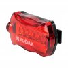 Set lumini pentru bicicleta Kodak, 2 moduri de iluminare, 50 lm, 30 m, IP44, far, stop, negru