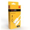 Cablu de date si incarcare MicroUSB KODAK, 1 metru, 2A/10W/5V, alb