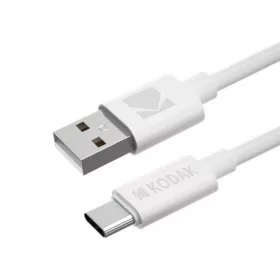   Cablu de date si incarcare USB to Type-C KODAK, 1 metru, 2A/10W/5V, alb