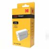 Incarcator telefon KODAK, Type-C PD 12W + USB 2.4A, 12W, alb