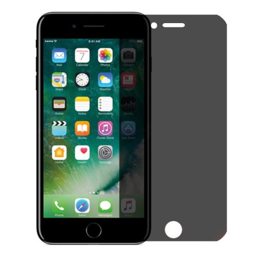 Folie de sticla Apple iPhone 6/6S Plus, Full Glue Privacy, margini negre
