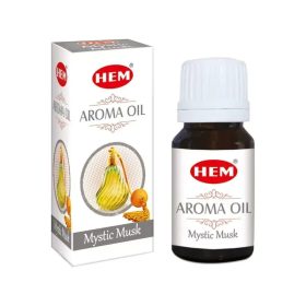   Ulei esential pentru aromaterapie Hem Mystic Musk, aroma mosc, 10 ml, cu picurator