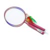 Set 2 palete de badminton, roz/mov, maner scurt, fluturas/minge burete incluse
