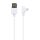 Cablu de date si incarcare Lightning (iPhone) OnePlus, conector la 90 grade, 2A, 1 metru, alb