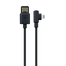   Cablu de date si incarcare Lightning (iPhone) OnePlus, conector la 90 grade, 2A, 1 metru, negru