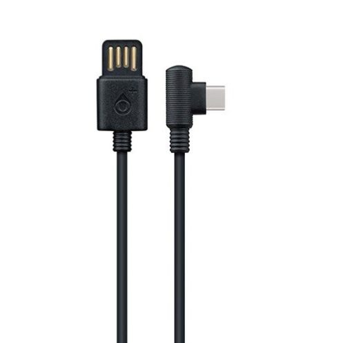 Cablu de date si incarcare OnePlus, conector Type C la 90 grade, 2A, 1 metru, negru