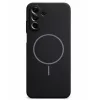Husa Samsung Galaxy A17, Luxury Silicone Magsafe, protectie camera, catifea in interior, neagra