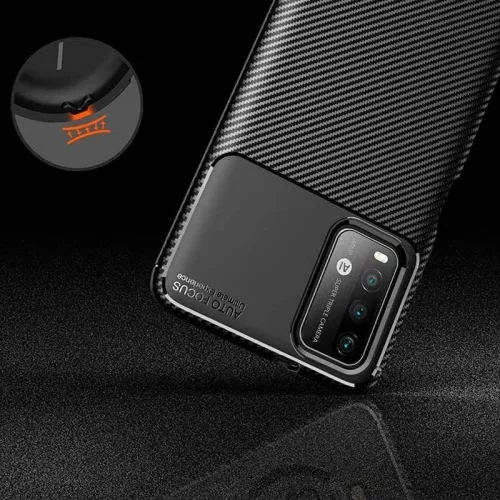 Husa Carbon Fiber pentru Samsung Galaxy S20 FE, aspect carbon, neagra