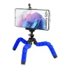Mini trepied universal pentru telefoane si camere foto, albastru