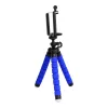Mini trepied universal pentru telefoane si camere foto, albastru