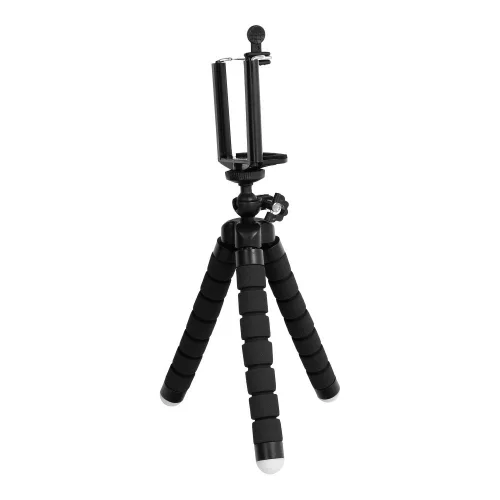 Mini trepied universal pentru telefoane si camere foto, negru