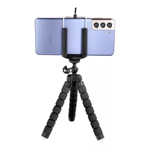 Mini trepied universal pentru telefoane si camere foto, negru