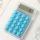 Mini calculator de birou Karuida KK-506, 8 caractere, carcasa transparenta, butoane albastre
