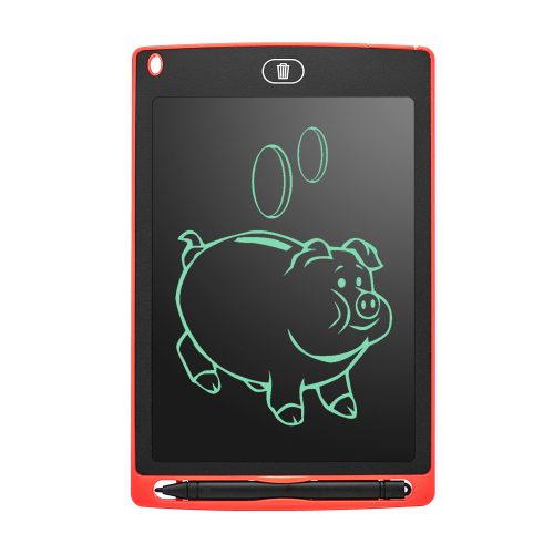 Tableta grafica pentru scris si desenat cu stylus, display LCD 8.5 inch, negru/rosu