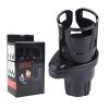 Suport pahar auto 2 in 1, multifunctional, baza rotativa, negru