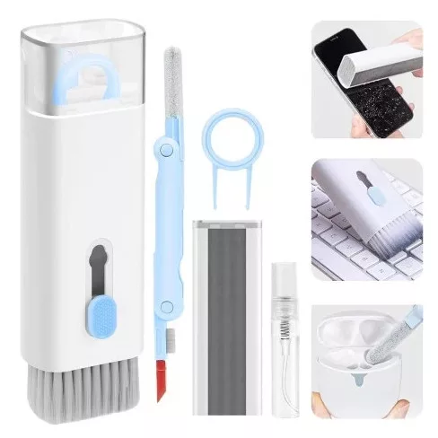 Kit multifuncțional 7 in 1 pentru curățare căști audio, telefon și tastatură