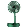 Ventilator pliabil si extensibil, acumulator, incarcare USB, functie suport telefon, verde