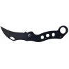Briceag tatic 23351-9, metalic, pliabil, lama curbata, tip karambit, maner alb/rosu