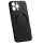 Husa Apple iPhone 14 Plus (14+), iPefet Carbon, textura kevlar, Magsafe, neagra