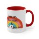 Cana ceramica personalizata, 330 ml, alba, logo Lucas Roblox si Ana Maria