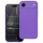 Husa Apple iPhone 17 Air, Luxury Silicone, protectie camera, catifea in interior, mov