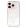 Husa Apple iPhone 15, Magsafe Colorful, spate transparent acryl, margini TPU roz