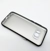 Husa de protectie pentru Samsung Galaxy S8, silicon moale, protectie metalica, negru