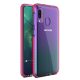 Husa Spring Case pentru Samsung Galaxy A20e, TPU transparent cu margini roz