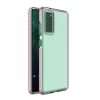 Husa Spring Case pentru Samsung Galaxy S20 FE, TPU transparent cu margini roz-deschis