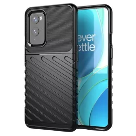   Husa pentru OnePlus 9, Thunder Case Flexible Tough Rugged, Negru