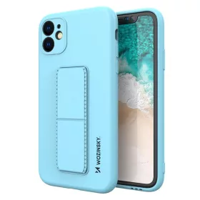   Husa protectie Wozinsky Kickstand pentru Apple iPhone 12 Pro, albastru deschis