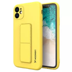   Husa protectie Wozinsky Kickstand pentru Apple iPhone 12 Pro, galbena