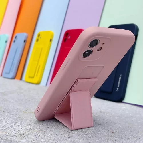 Husa protectie Wozinsky Kickstand pentru Apple iPhone 12 Pro, galbena