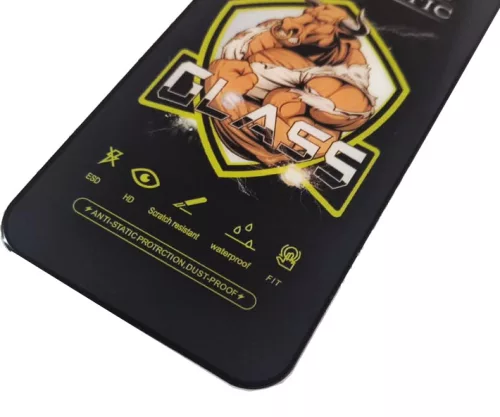 Folie sticla Apple iPhone 16e, Full Glue Bull Antistatic, ESD, margini negre