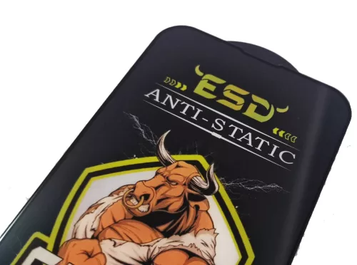 Folie sticla Apple iPhone 16e, Full Glue Bull Antistatic, ESD, margini negre